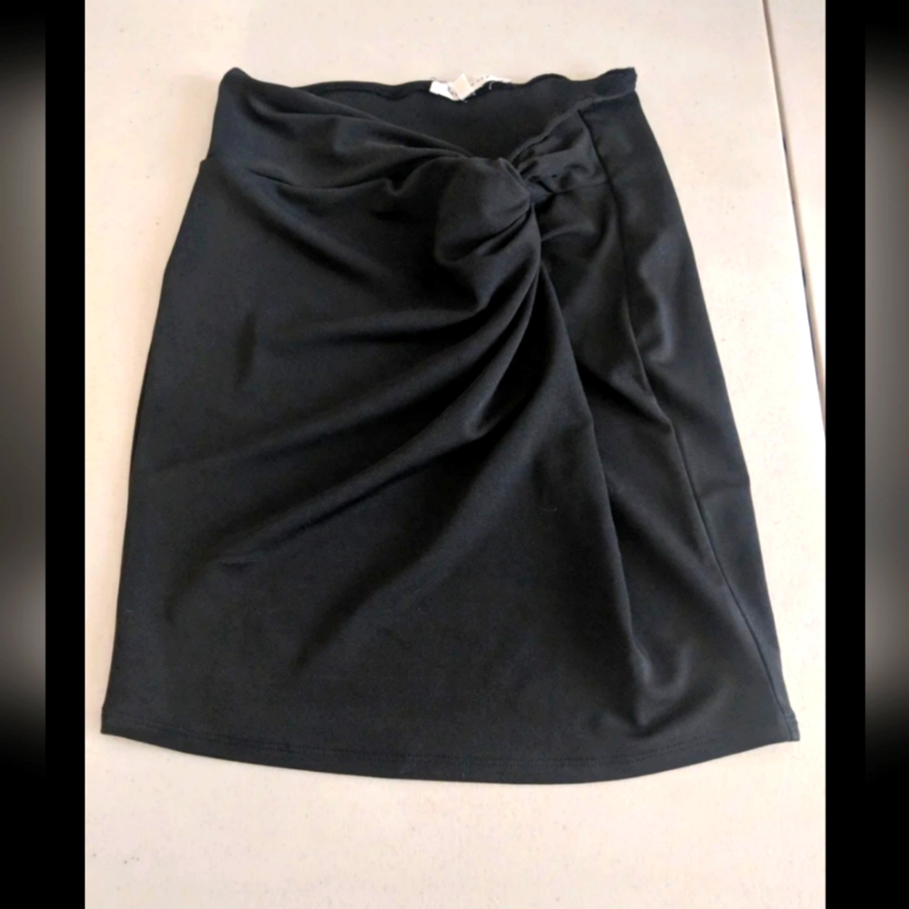 Women's Retro Fashion Black Skirt Businesscasual Dark Academia Goth Office